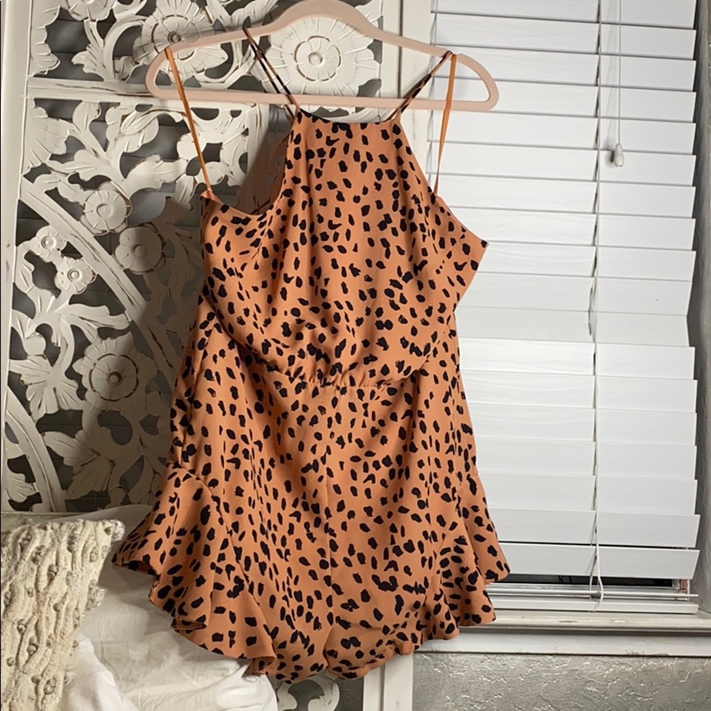 Black spot coral Romper
